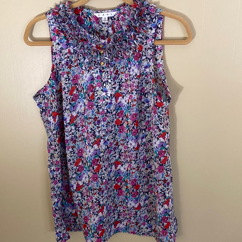 CAbi Sleeveless Blouse, Size M